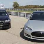 Drag race-bmw and tesla